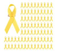 IGXX 100 Spille Nastro Giallo, Distintivi con Spilla di Sicurezza per Funerali, Supporto alla Salute Mentale e Eventi Commemorativi