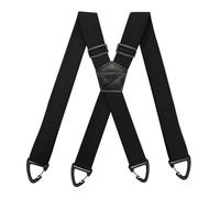 IGXX Bretelle Uomo Invisibili, 4 cm a Croce X-Back Regolabili ed Elasticizzate, Sottoi-Indumenti con 4 Passanti, Nero