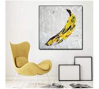 IGZAKER Moderno Astratto Grande Banana Dipinto A Olio Murale Immagini Per Soggiorno Cuadros Home Decor Tela Pittura-50x50 cm senza cornice