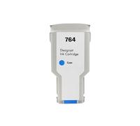 IGZLLBYJ Cartuccia a inchiostro a getto d'inchiostro compatibile 764 C1Q17A C1Q16A C1Q13A C1Q14A per la stampante DesignJet T3500 con 764(1PCS CYAN-300ML)