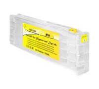 IGZLLBYJ Cartuccia a inchiostro di ricarica da 700 ml Compatibile con T6941 T6942 T6943 T6944 T6945 per T7270D T3070 T5070 T5270D Stampanti color inchiostro a colori con chip(Yellow-T6944)