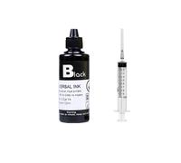 IGZLLBYJ Kit di inchiostro colorante a ricarica universale da 100 ml compatibile con 21 22 301 302 304 121 122 123 650 652 300 140 141 63 65 343 338 Cartucce di inchiostro della stampante(1 Black)
