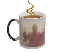 Tazza Magica,Ceramica Termosensibile Walking Dead Zombie Tazze,Interessante Uomini Donne Compleanno Natale Halloween Regalo