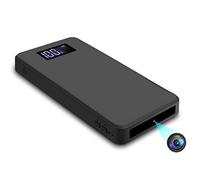 Igzyz Telecamera Nascosta, Mini Telecamera Spia 10000mAh Portatile Batteria Esterna 1080P Videocamera Spia Nascosta con Visione Notturna/Rilevamento del Movimento/Sensore di Gravità(32 GB integrati)