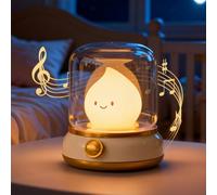 IHALO Carino Luce Notturna Bambini Lampada da Comodino con Macchina Rumore Bianco, 5 Suoni Rilassanti, 2 modalità, Timer Lampada Comodino, Luminosità Regolabile Neonato Cameretta, Campeggio