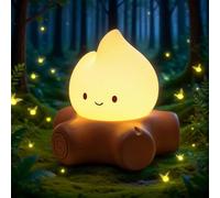 IHALO Luce Notturna per Bambini Camerette, Ricaricabile USB, Dimmerabile, Lampada Notturna LED con Grazioso Design a Forma di Falò - Aiuto per Dormire e Luce Soffusa per Neonati e Bambini Decorazione