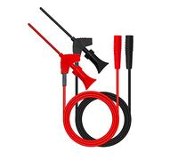 iHaospace 2 Pcs SMD IC Test Hook Clip Banana Plug Socket Test Leads Test Clip Mini Grabber with 2mm Socket for Multimeter