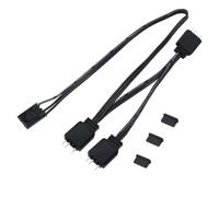 iHaospace 5 V 3 pin a 4 pin RGB ventola cavo adattatore 1 a 3 per Corsair iCUE Commander CORE XT/Commander Core, adattatore ARGB spina per 5 V 3 pin RGB