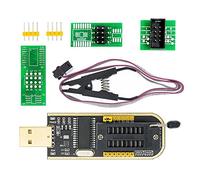 iHaospace CH341A USB Programmer for 24 25 Series EEPROM Flash BIOS + SOIC8 SOP8 Test Clip - Support 93CXX/25CXX/24CXX BIOS Chip