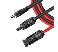 iHaospace solar Plug to DC 8mm, Connector to DC7909, Waterproof Adapter Cable, 16 AWG DC Converter for Solar Generator