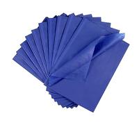 ihaspoko 60 Fogli di Carta Velina Blu, 50×35cm Carta da Regalo per Artigianato e la Decorazione di Confezioni Regalo