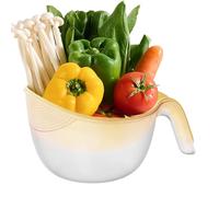 Ihdjasg Colino per frutta - Cestino per scolapiatti a due strati - Colino per lavare | Per pomodori, uva, fragole, cuochi dilettanti, genitori occupati, amanti 'insalata, giardiniere, preparazione