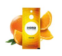 IHDRA - 100 Bustine Insaporitore Acqua Senza Zucchero - 100% Naturale, Senza Glutine, Con Estratti di Frutta e Piante | Bustina Da 1,6g x 0,5L | Insaporitore Acqua Dal Gusto IRRESISTIBILE, Arancia