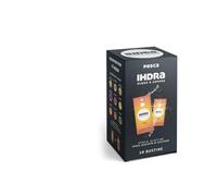 IHDRA - Insaporitore per Bevanda Fresca Gusto PESCA, 10 Bustine da 1,6gr, Preparato Polvere Solubile In Acqua, Ideale Per Sport, Vegan, Senza Zucchero aggiunti e Senza Glutine, Made In Italy.