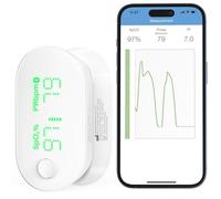 iHealth Pulsoximetro, saturimetro wireless, APP gratuita, con 3 anni di polizza RBM salute in omaggio