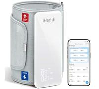 iHealth - Sfigmomanometro Intelligente Neo, BP5S, Digitale, Automatico, con Bracciale e Display Retroilluminato, per Adulti, circ. 22-42 cm, Bluetooth Compatibile Apple e Android, grigio