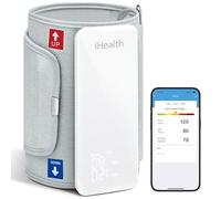 iHealth - Sfigmomanometro Intelligente Neo, BP5S, Digitale, Automatico, con Bracciale e Display Retroilluminato, per Adulti, circ. 22-42 cm, Bluetooth Compatibile Apple e Android, grigio