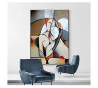 IHHGNB Donna sognante astratta di Picasso, famose opere d'arte, quadri su tela HD, poster da parete per soggiorno, arredamento per la casa, 60x80 cm (24x31 pollici) senza cornice