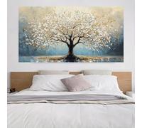 IHHGNB Grande dipinto astratto con trama di albero su tela, senza cornice, stampe artistiche moderne con paesaggio per soggiorno, camera da letto (50x100 cm/senza cornice)