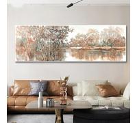 IHHGNB Moderna arte murale minimalista astratta, dipinti su tela, poster e stampe, decorazione per la casa, camera da letto, soggiorno, 50x150 cm (20x59 pollici) senza cornice