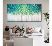 IHHGNB Quadri classici su tela, grandi quadri con paesaggio forestale, dipinti a olio, stampe, poster, decorazioni per la casa, camera da letto, soggiorno, 40x80 cm (16x31 pollici) senza cornice