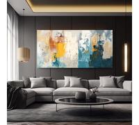 IHHGNB Quadro astratto da parete, decorazione da parete, quadro contemporaneo, stampe su tela moderne per bagno, soggiorno, cucina (50x100 cm/senza cornice)