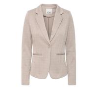 ICHI Ihkate Jacquard Bl4 Blazer Casual da Lavoro, Fungi/Almond Milk Herringbone (204261), L Donna
