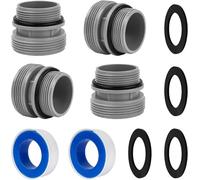 IHLOOTD Adattatore Tubo Piscina 4 Pezzi 4560 Connettore Raccordi per Pompa Piscina Attacchi Accessori Tubo Piscinas 40 Mm a 1 1/2 Pollici Compatibile con Pompe Filtro Intex e Coleman