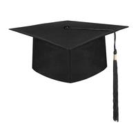IHLOOTD Chapeau de Diplomé Unisexe,Chapeau d'étudiant Bachelor pour Adultes,Chapeau de Diplôme Réglable, Toque Diplome avec Pendentif Noir, pour les Fêtes de Remise des Diplômes