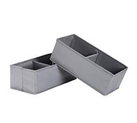 IHOMAGIC Scatola Pieghevole per Adulto Contenitore Pieghevole Scatola di Immagazzinaggio Organizer Giocattoli Organizer Armadio Cesto 2 Scomparti Vestiti cubo organizzatore (Confezione da 2)