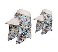 iHomey Roll Up Wide Brim Visiera Parasole UPF 50+ Protezione UV Cappello con Protezione per Il Collo