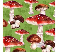 IHR Ideal Home Range - Tovaglioli di carta a forma di fungo verde 20 pz. 3 veli tovaglioli pranzo 33 cm x 33 cm / 13 pollici x 13 pollici