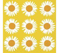 IHR Ideal Home Range - Tovaglioli di carta Marimekko AURINGONKUKKA arancione giallo 20 conti 3 strati tovaglioli per il pranzo 16,5 x 16,5 cm