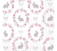 IHR Lovely Little Roses - Tovagliolo da pranzo a 3 veli, 20 pezzi 33 x 33 cm