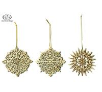 IHR (made in Germany) set decori Natale in legno per casa/albero/vetrina (3pz.)-