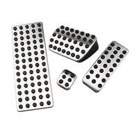 ihreesy Copri Pedale dell'Acceleratore del Freno, Kit CopriPedali per Pedaliera in Acciaio Inossidabile compatibile con Classe R W176 W245 W246 C117 W117 X156 W164 W166 X164 X166 W251, AT