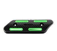 ihreesy Paracalore Marmitta Moto,Scudo Termico Moto Cappa Aspirante con Isolamento Termico Silenziatore di Scarico Moto Scudo Termico Moto Scarico Tubo Copertura Antiscottatura,Verde