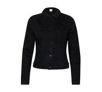 ICHI Ihstampe Sì Giacca di Jeans, Nero (10011), 38 EU Donna