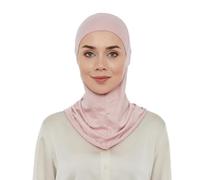 ihvan online, Hijab Undercap, copertura completa del collo sotto sciarpa hijab, copricapo per donne, turbante elastico musulmano, Rosa, taglia unica