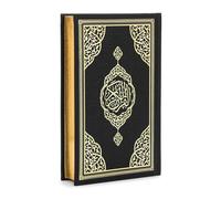 ihvan online, Holy Quran Arabic Only, copertina rigida in pelle termica, script di facile lettura, supporto audio codice QR, regalo islamico per Ramadan, Eid, Hajj e Umrah, nero, 16,7 x 24,9 cm