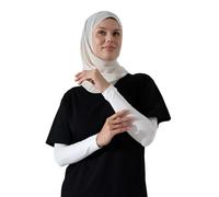 ihvan online, Maniche hijab da donna, manica musulmana per preghiera, maniche morbide elastiche modeste per coprire le braccia, crema, Etichettalia unica