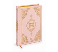 ihvan online, Sacro Corano - Traduzione araba e inglese, copertina rigida in pelle termica, script di facile lettura, supporto audio codice QR, regalo islamico per Ramadan, Eid, Hajj e Umrah, rosa