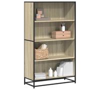Iiaky 3300846 Libreria Rovere Sonoma 80,5x35x139 cm in Truciolato Scaffale, Libreria, Divisorio per Stanza, Organizzatore Autoportante a Cubi, Stile Moderno, per Soggiorno, Camera da Letto, Ufficio