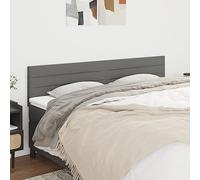 Iiaky 346173 Testiera 2 pz Grigio Scuro 90x5x78/88 cm in Tessuto Copri Testata Massello Letto Schienale Per Testate Comodino Decorazione Copertina