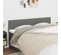 Iiaky 346271 Testiera 2 pz Grigio Scuro 90x5x78/88 cm in Tessuto Copri Testata Massello Letto Schienale Per Testate Comodino Decorazione Copertina