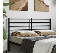 Iiaky 352352 Testiera in Metallo Nero 140 cm Copri Testata Massello Letto Schienale Per Testate Comodino Decorazione Copertina