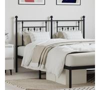 Iiaky 353571 Testiera in Metallo Nero 150 cm Copri Testata Massello Letto Schienale Per Testate Comodino Decorazione Copertina