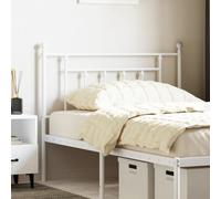 Iiaky 353616 Testiera in Metallo Bianco 107 cm Copri Testata Massello Letto Schienale Per Testate Comodino Decorazione Copertina