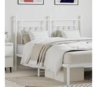 Iiaky 353620 Testiera in Metallo Bianco 150 cm Copri Testata Massello Letto Schienale Per Testate Comodino Decorazione Copertina
