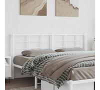 Iiaky 355647 Testiera in Metallo Bianco 193 cm Copri Testata Massello Letto Schienale Per Testate Comodino Decorazione Copertina